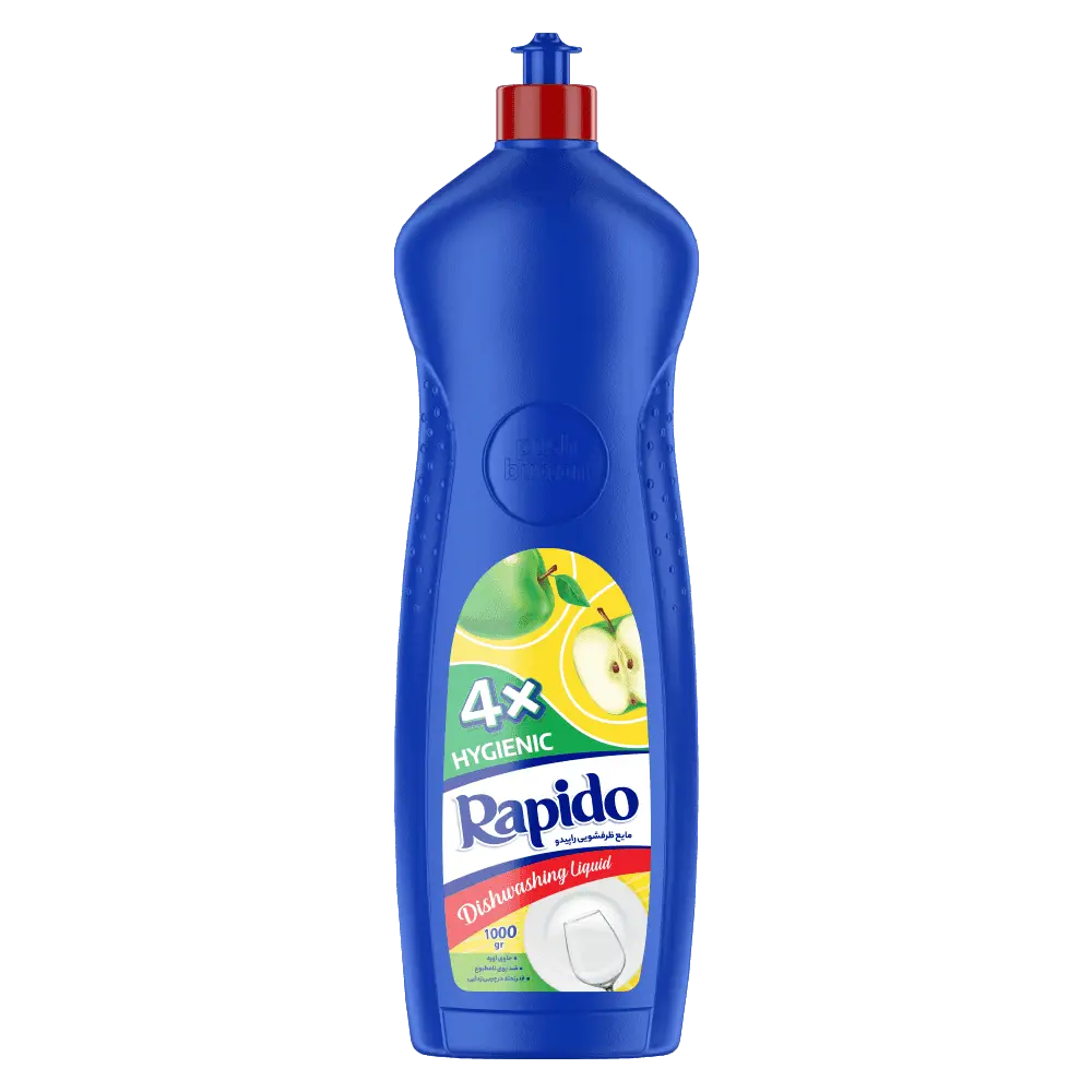 RAPIDO hygenic dish washing liquid , push bottom , 1000 gr
