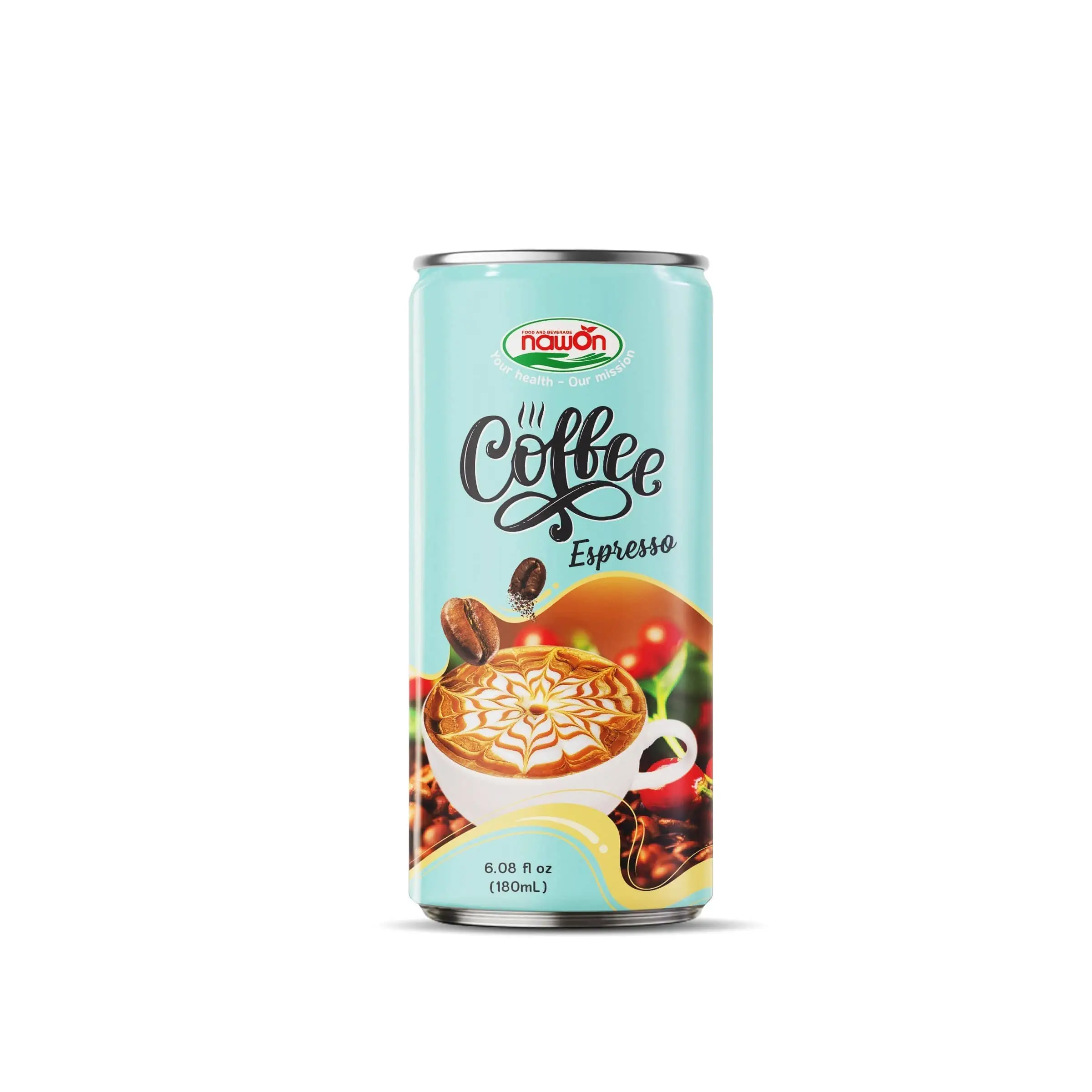 Wholesale Espresso Coffee Drink Canned 180ml OEM ODM Private Label by Nawon Beverage Manufacturer