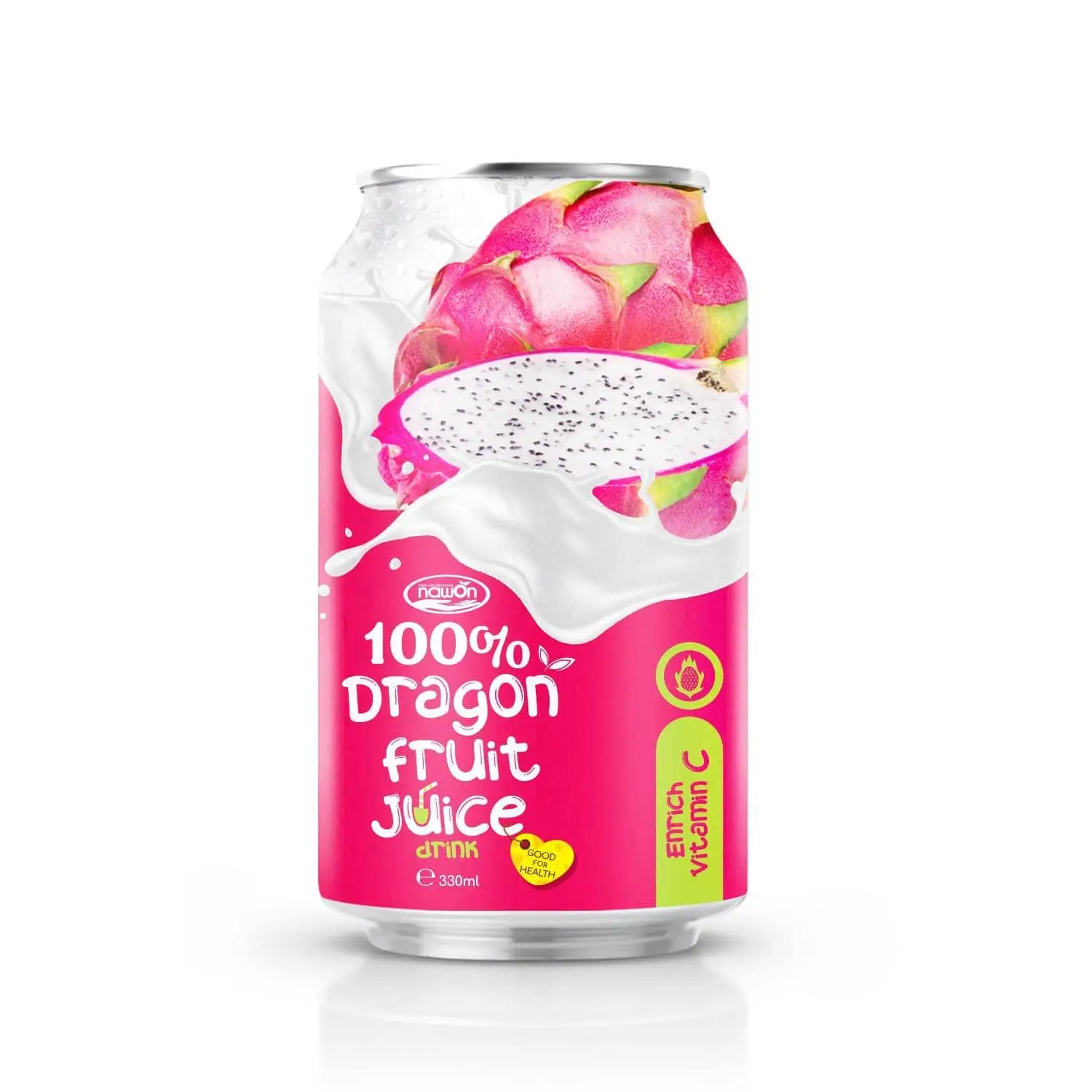 NFC 330ml Dragon Fruit Juice 100% Natural Premium Quality Soft Drink Wholesale Price OEM ODM by Nawon Beverage Supplier