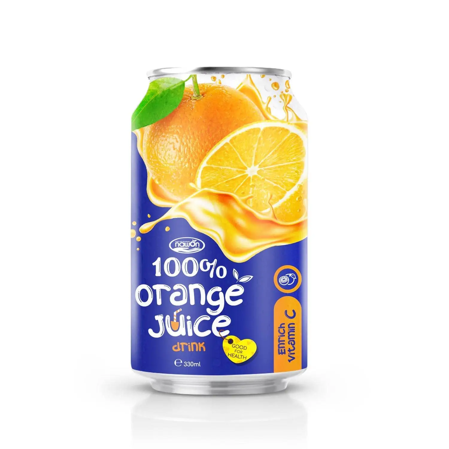 100% Orange Juice Drink 330ml Can by Nawon Beverage Wholesale Supplier 100% Mango juice, not come from concentrate from Vietnam