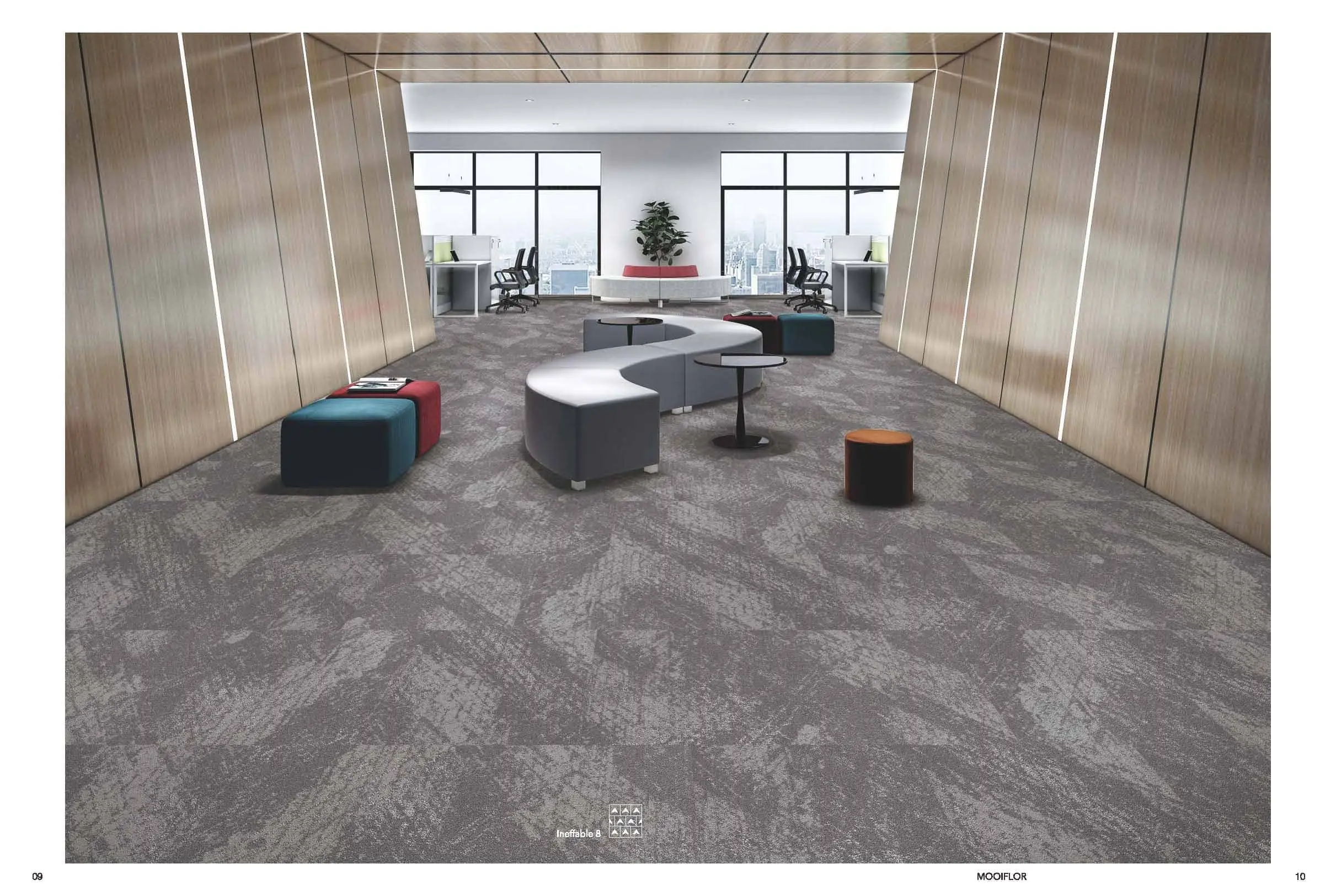50 x 50 cm commercial flooring  Carpet Tiles
