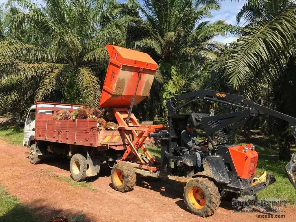 Self-loading mini dumper
