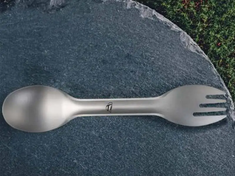 Pure Titanium Elegant and Minimalist Fork and Spoon