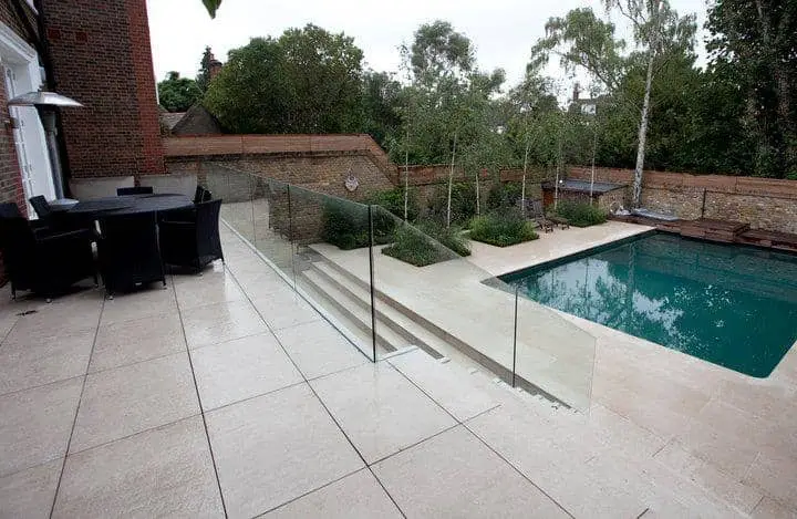 Moleanos Hard Pool Terrace Pool Paving Flamed 3cm Tiles