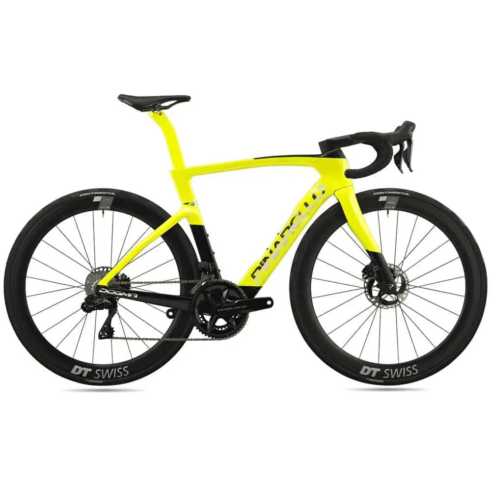 2025 Pinarello Dogma F Dura Ace Di2 - Aurik Yellow Road Bike (KINGCYCLESPORT)
