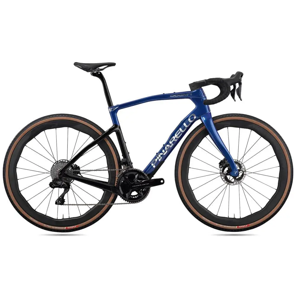 2025 Pinarello Dogma GR Shimano Dura Ace Di2 2x12 - Luxter Blue Shiny Road Bike (KINGCYCLESPORT)