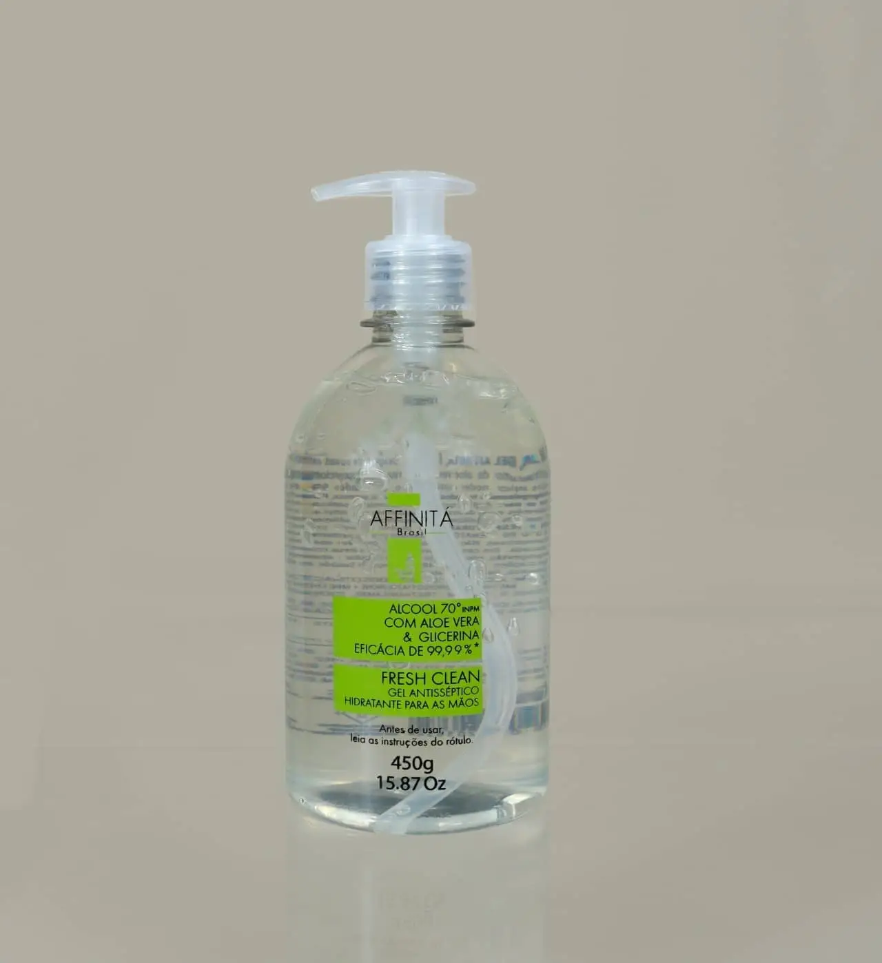 Hand sanitizer 450g with pump, Aloe Vera Extract , Gliceryn