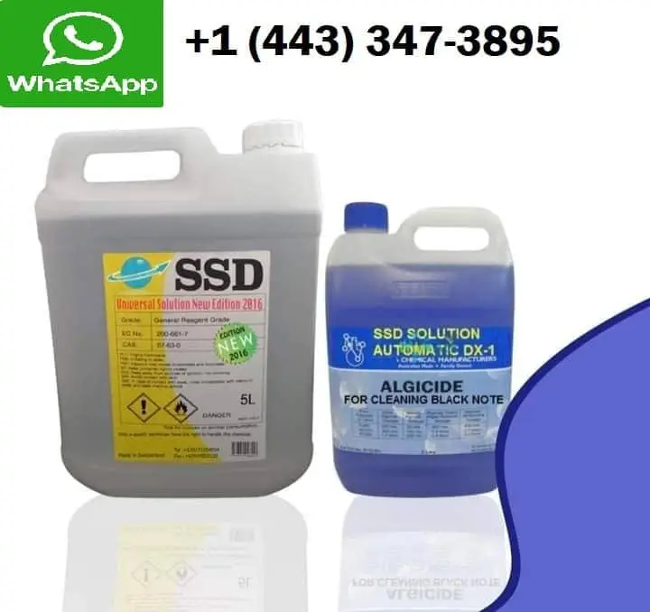 ssd Chemical solution for cleaning black currencies