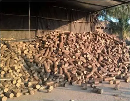 firewood briquettes