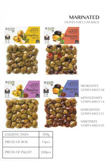 Marinated Olive Vaccum Bags