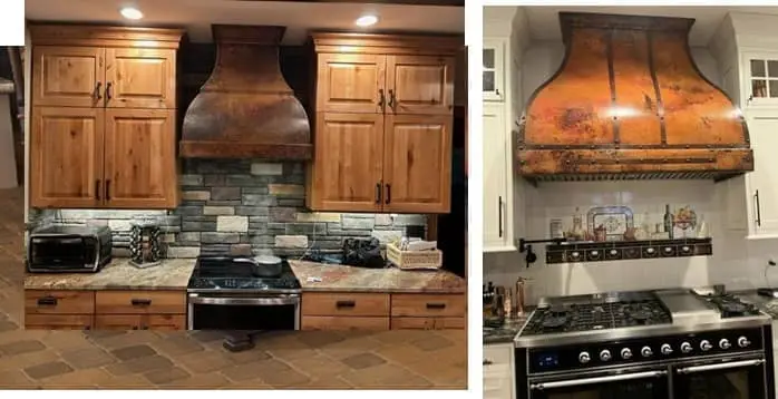 Hammered Copper Range Hoods