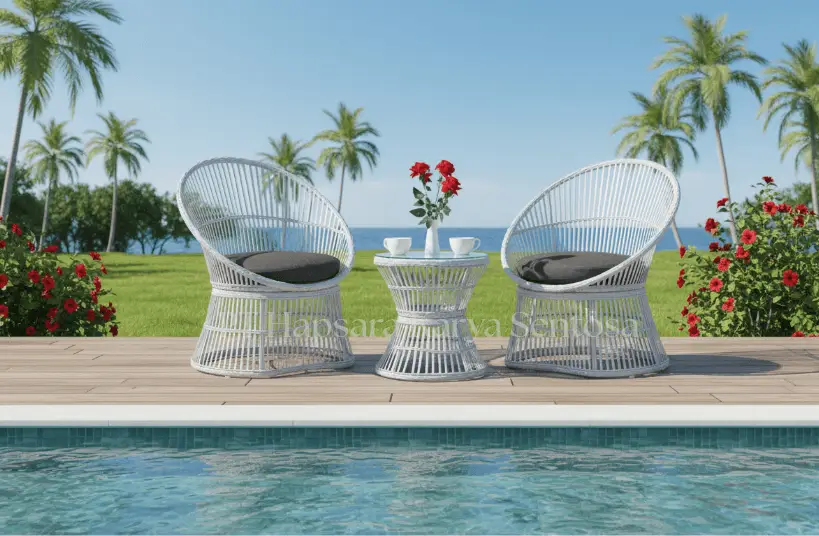 All-Weather PE Rattan Outdoor Daybed with Aluminum Frame  Modern Sunbed with UV-Resistant Synthetic Rattan Weave  Luxury Patio Lounge Chair