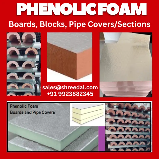 Phenolic Foam boards, Pipe sections/ Covers
