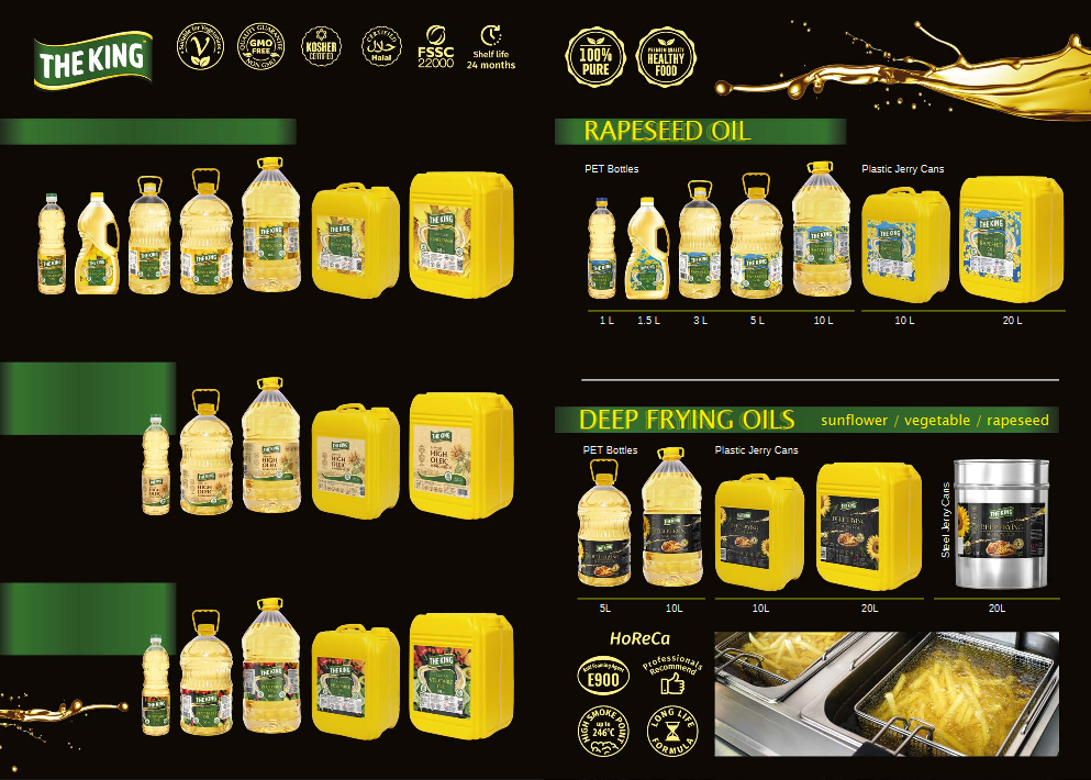 SunFlower Oil , Soybean Oil, Rapeseed Oil / Canola Oil, Deep Frying Oil