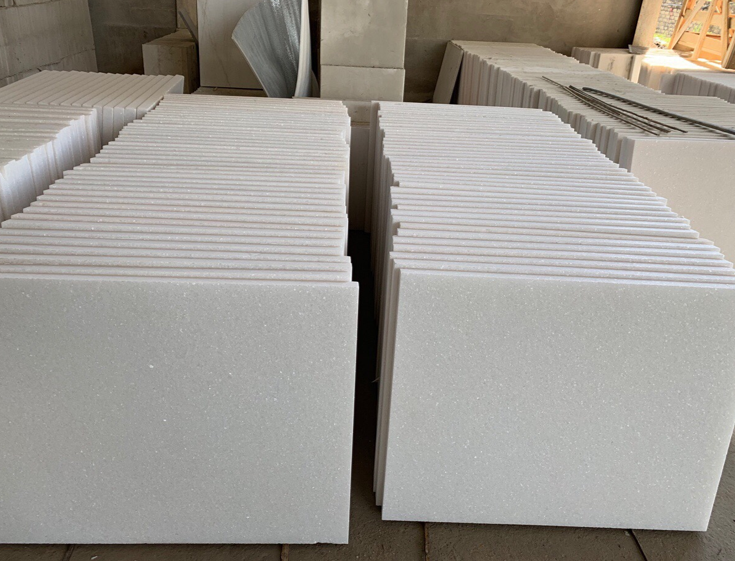 White Crystal Marble Sanded Surface