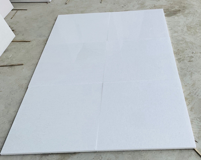 Crystal White Polished Tiles and Slab