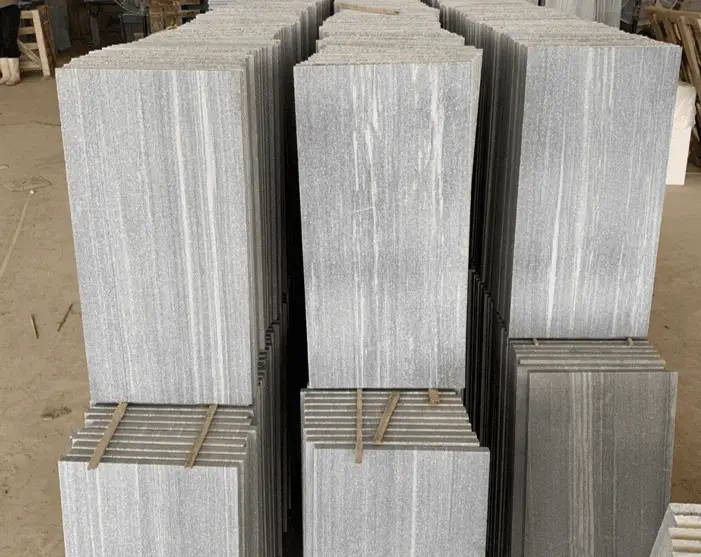 Grey Stripe Sanded Marble Pavers