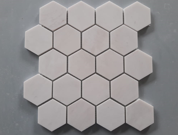 Milky White Hexagon