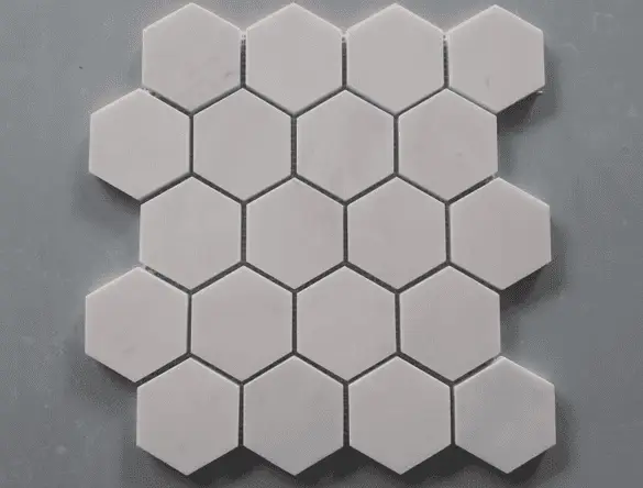 Milky White Hexagon