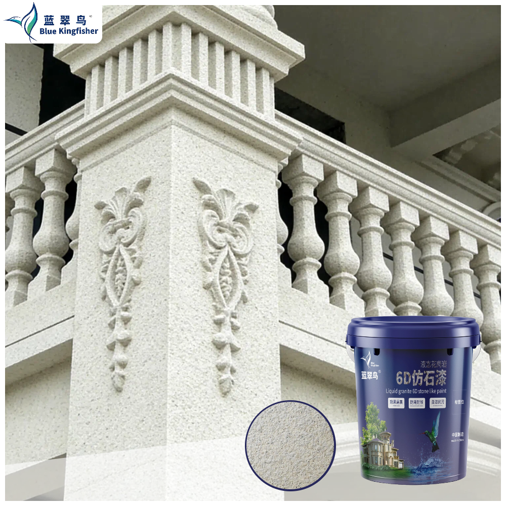Liquid Granite Paint Blue Kingfisher Manufacturer Exterior Paint Natural Stone Texture