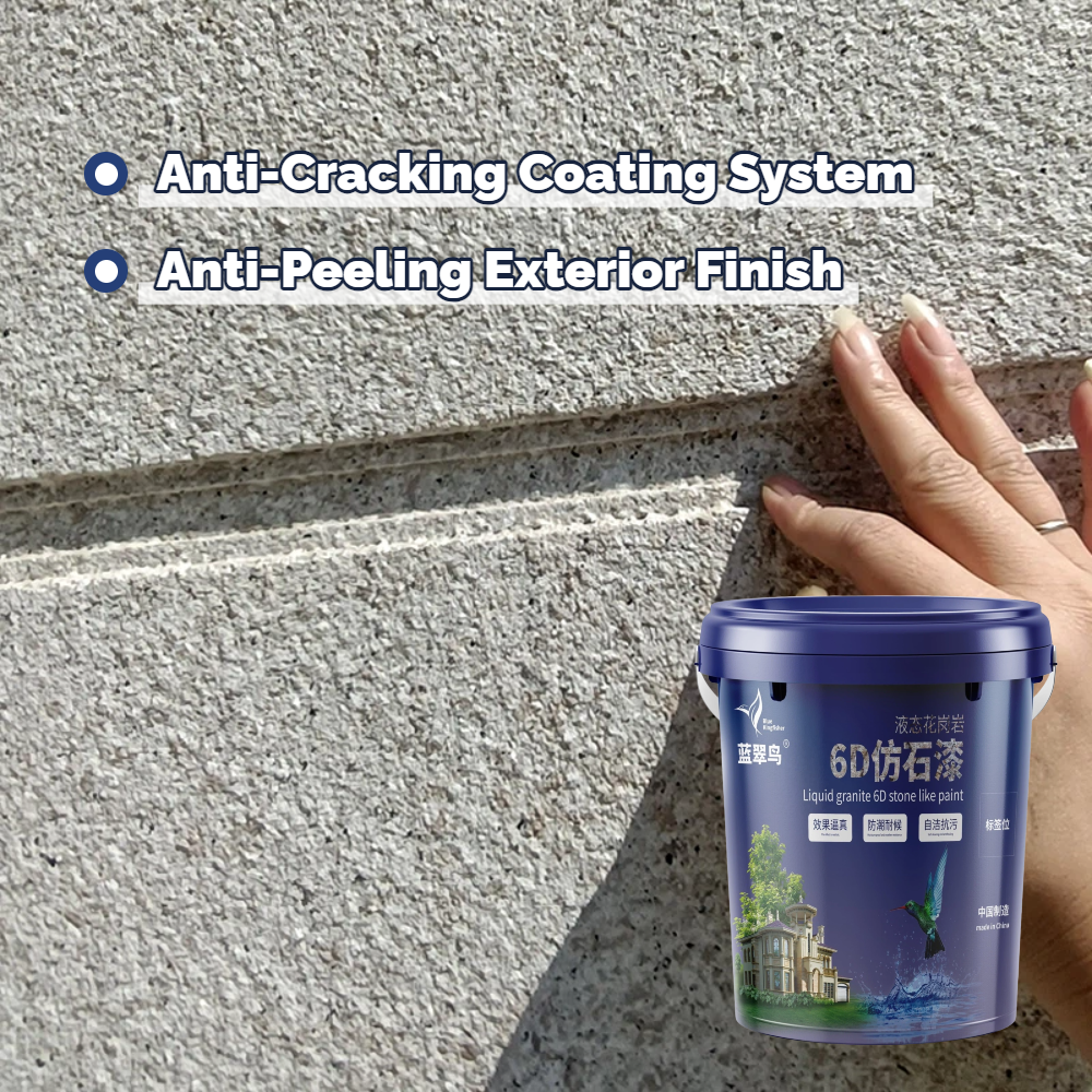 Exterior wall imitation stone paint Liquid granite paint Stone texture Excellent durability