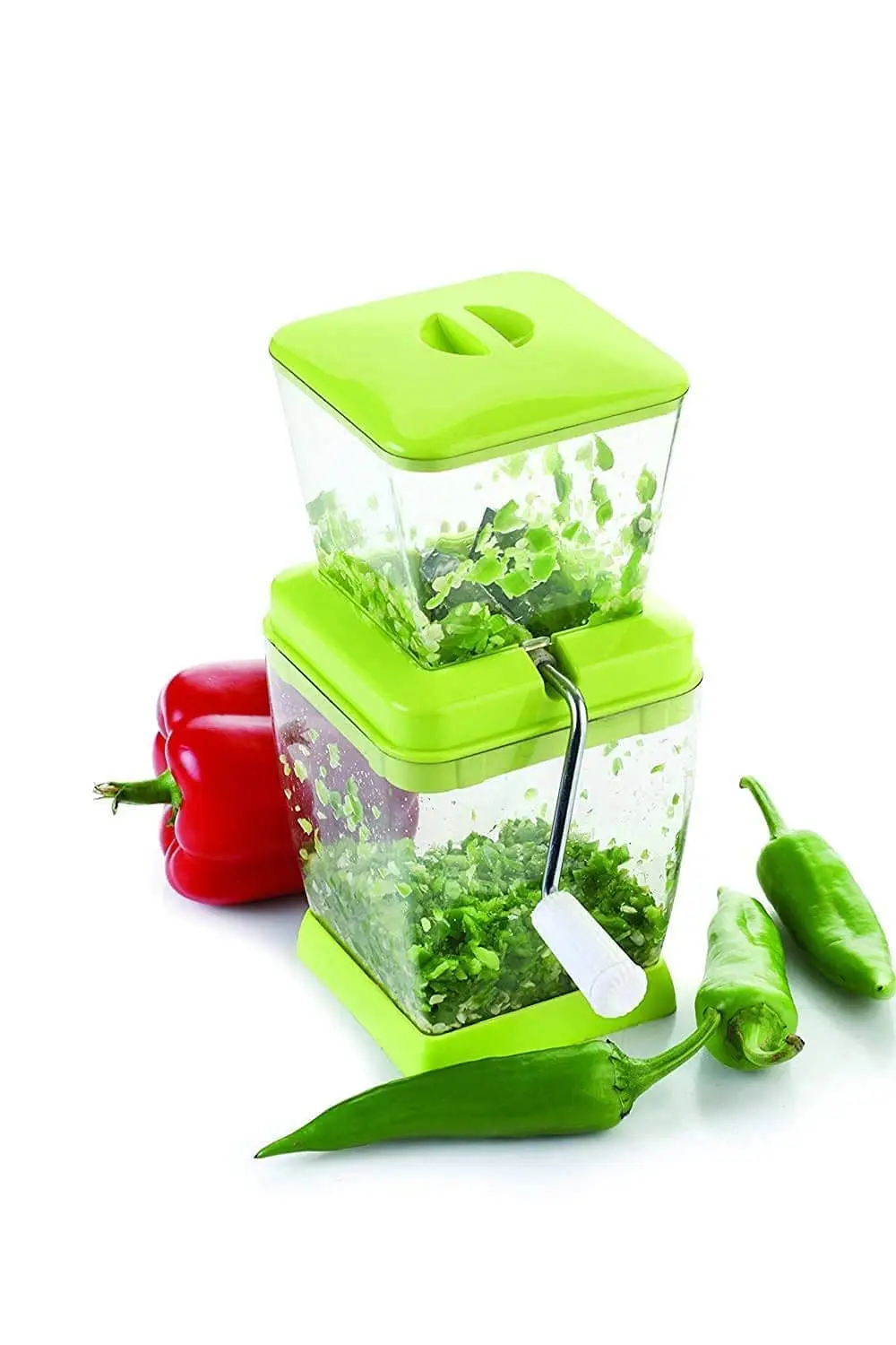 ABS Plastic Stainless Steel Onion, Chilly, Dry Fruit Cutter & Vegetable Chopper, Chilli Cutter/Chopper