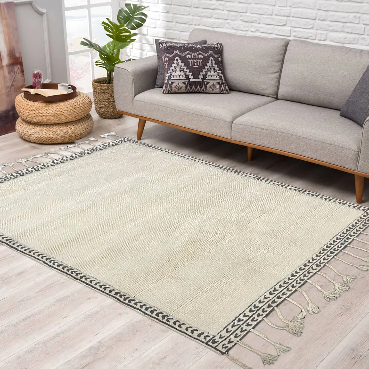 Hand Woven Shag Wool Rug