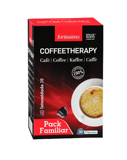 CoffeeTherapy "Fortissimo" CX 30 Pack Familiar (Cápsulas compatíveis com Dolce Gusto®)