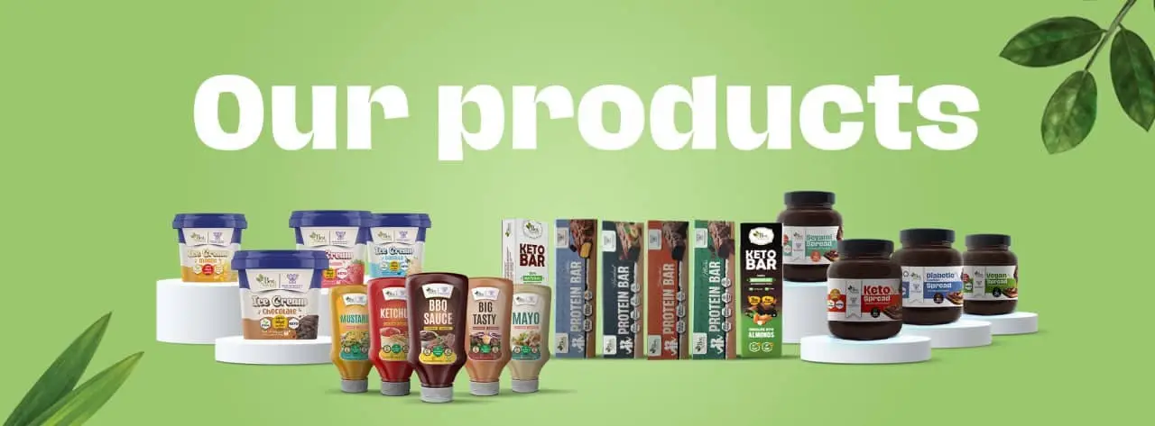 Healthy food ( protein bar sauces.. healthy chocolate healthy ice cream etc
