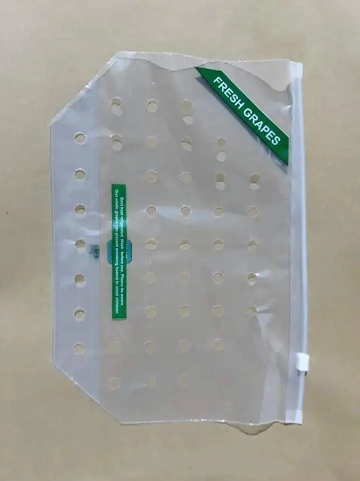 Grapes zipper bage