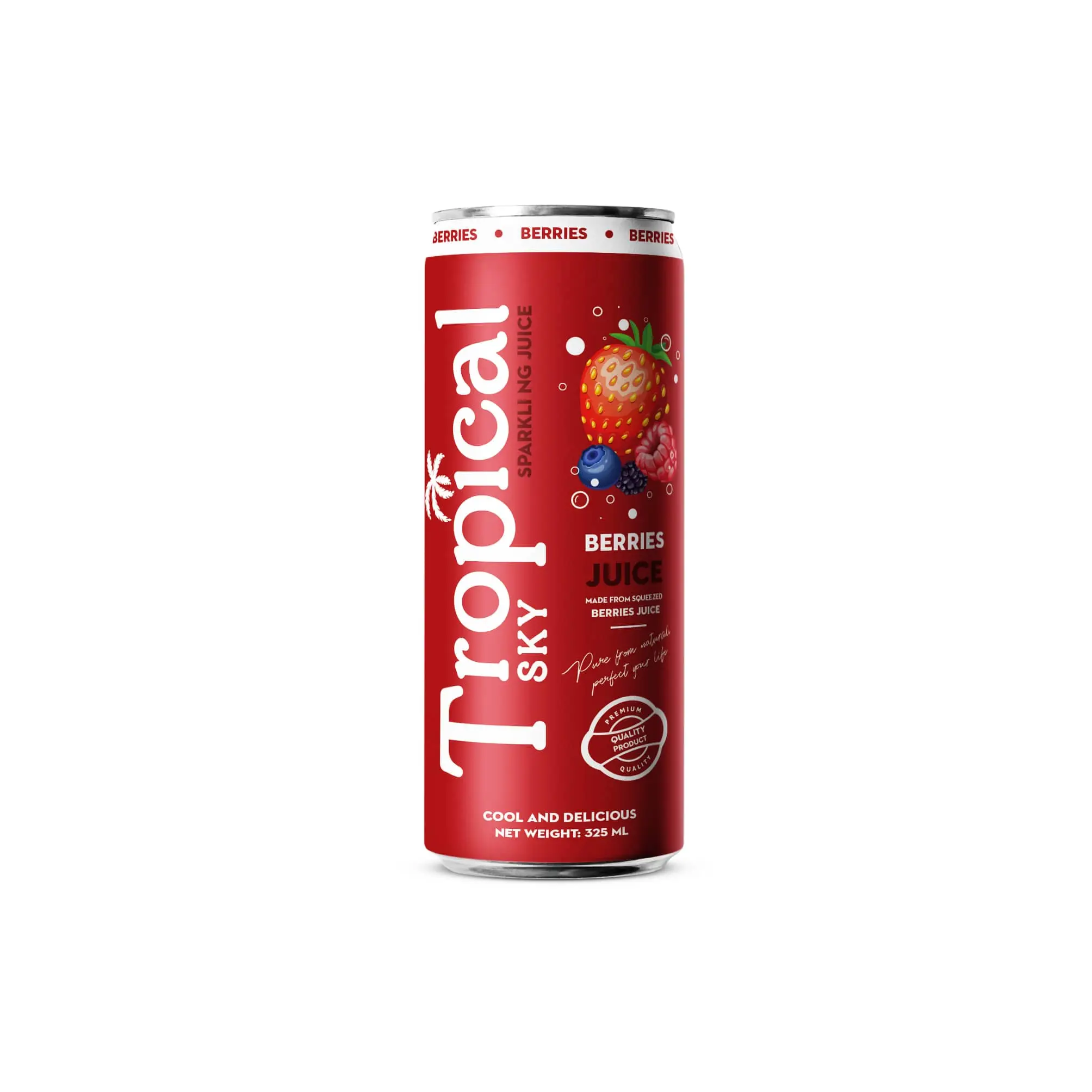 Manufacturer and Exporter Sparkling fruit juice fresh drink 330ml Sleek canned