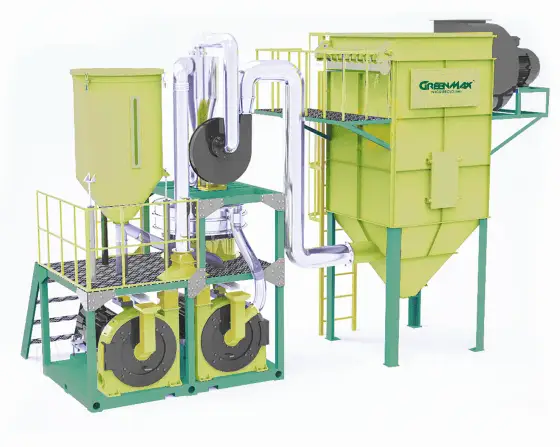 GREENMAX Screw Compactor Grinding Machine