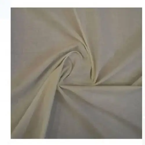 Gray Grey Color Plain Cotton Satin Interlining Fabric For Dress Material