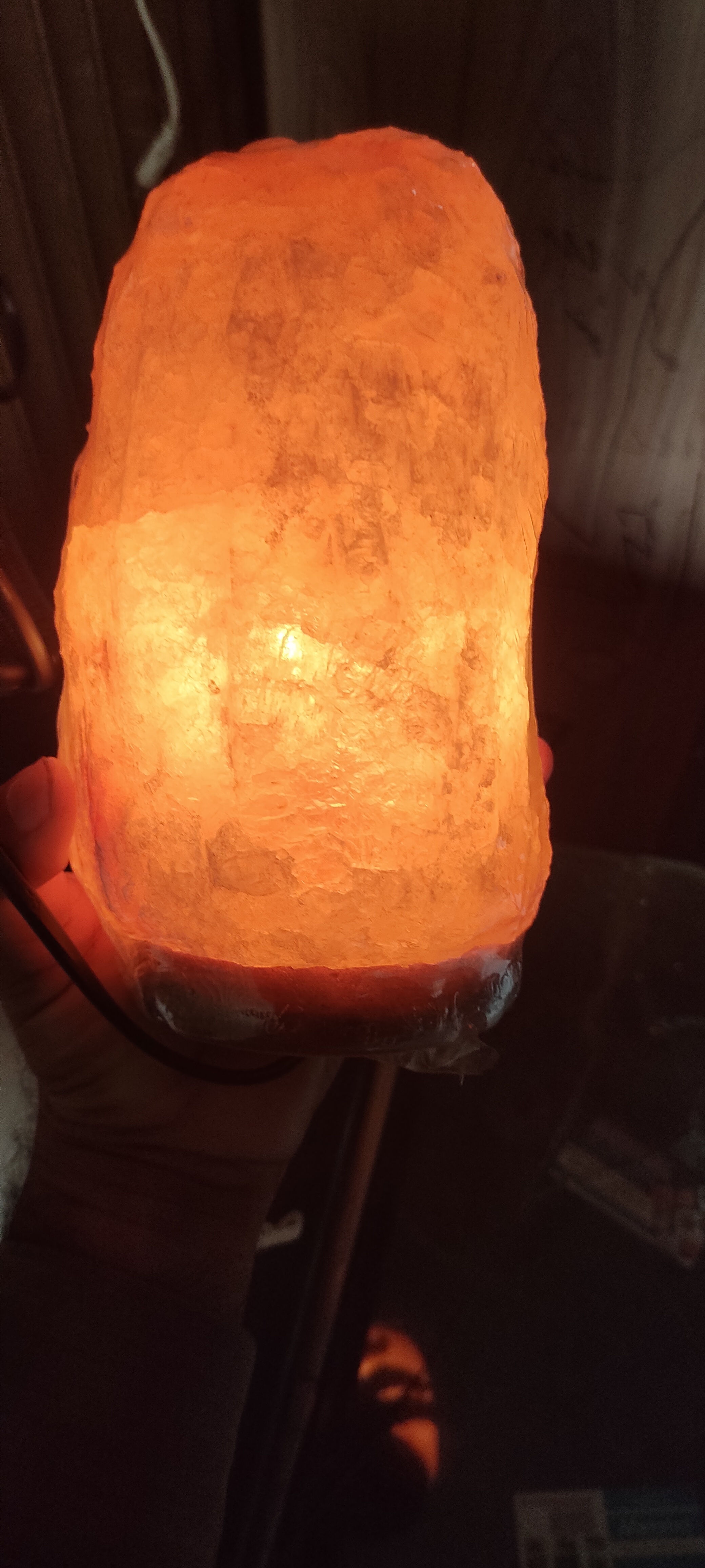 natural salt lamp