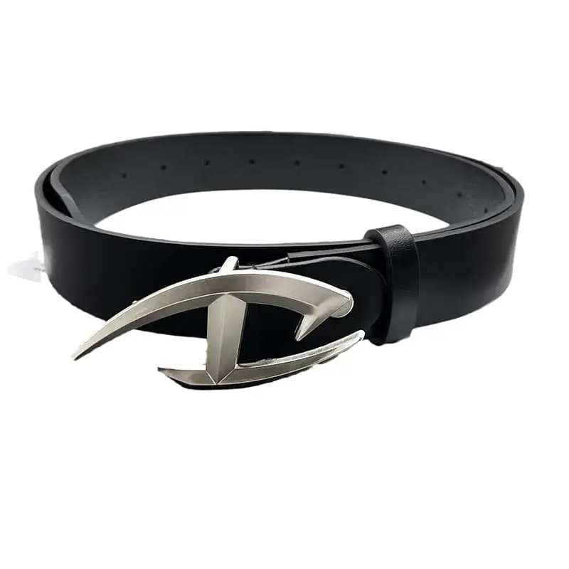 D Letter Leather Belt