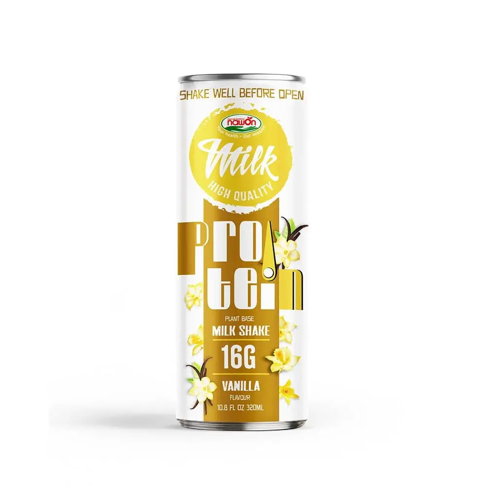 OEM/ODM Milk Protein Shake Vanilla Flavor Canned 320ml Power Drink Wholesale Price By Nawon Beverage Manufacture