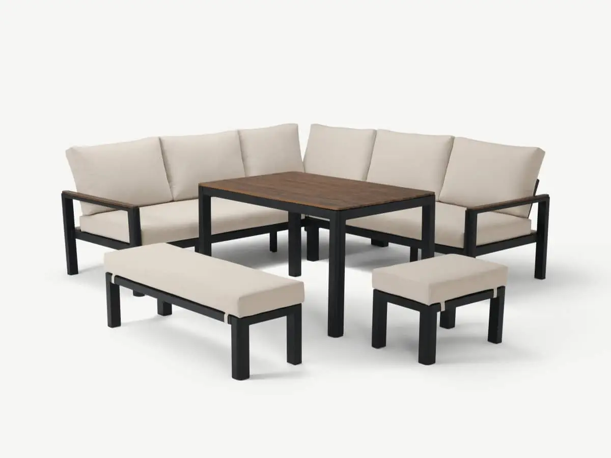 SADO PARTY DINING SET 5PCS WITH LIGHT CUSHION (2522347)