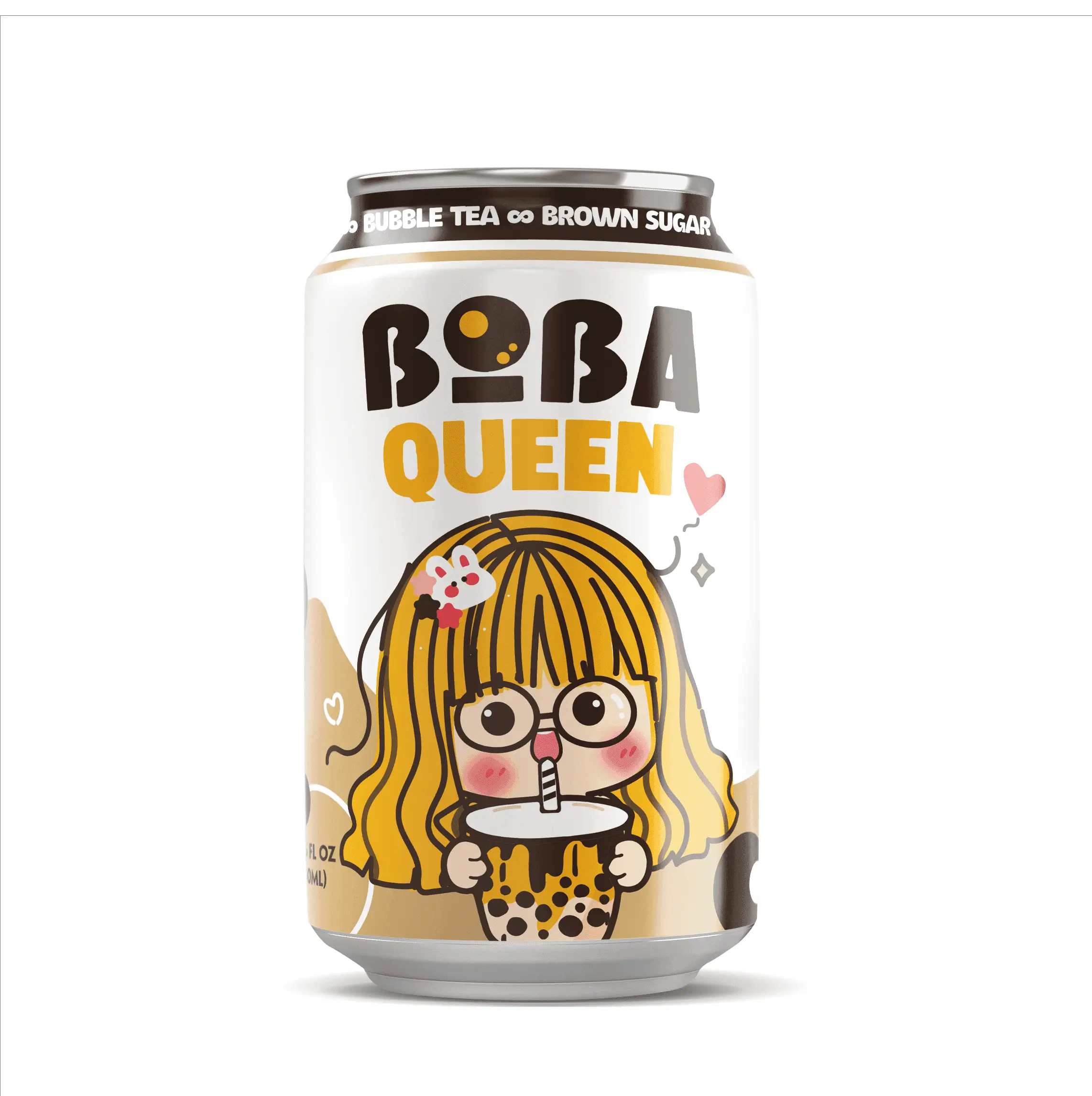 Wholesale 330ml Boba Queen Bubble Tea Drink Brown Sugar Packaged Can from Viet Nam Manufacturer