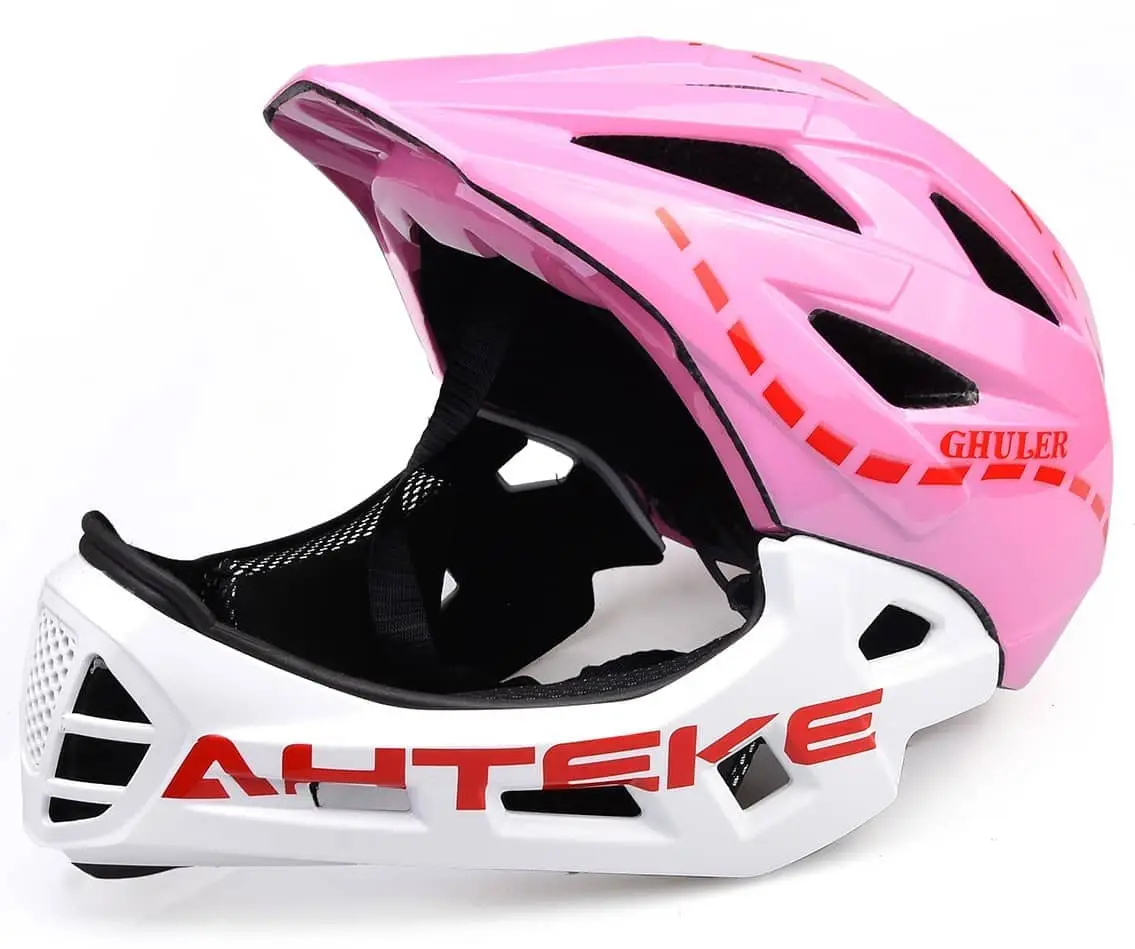 Kid's Mountain Bike / Push Bike Helmet with Detachable Jaw Guard