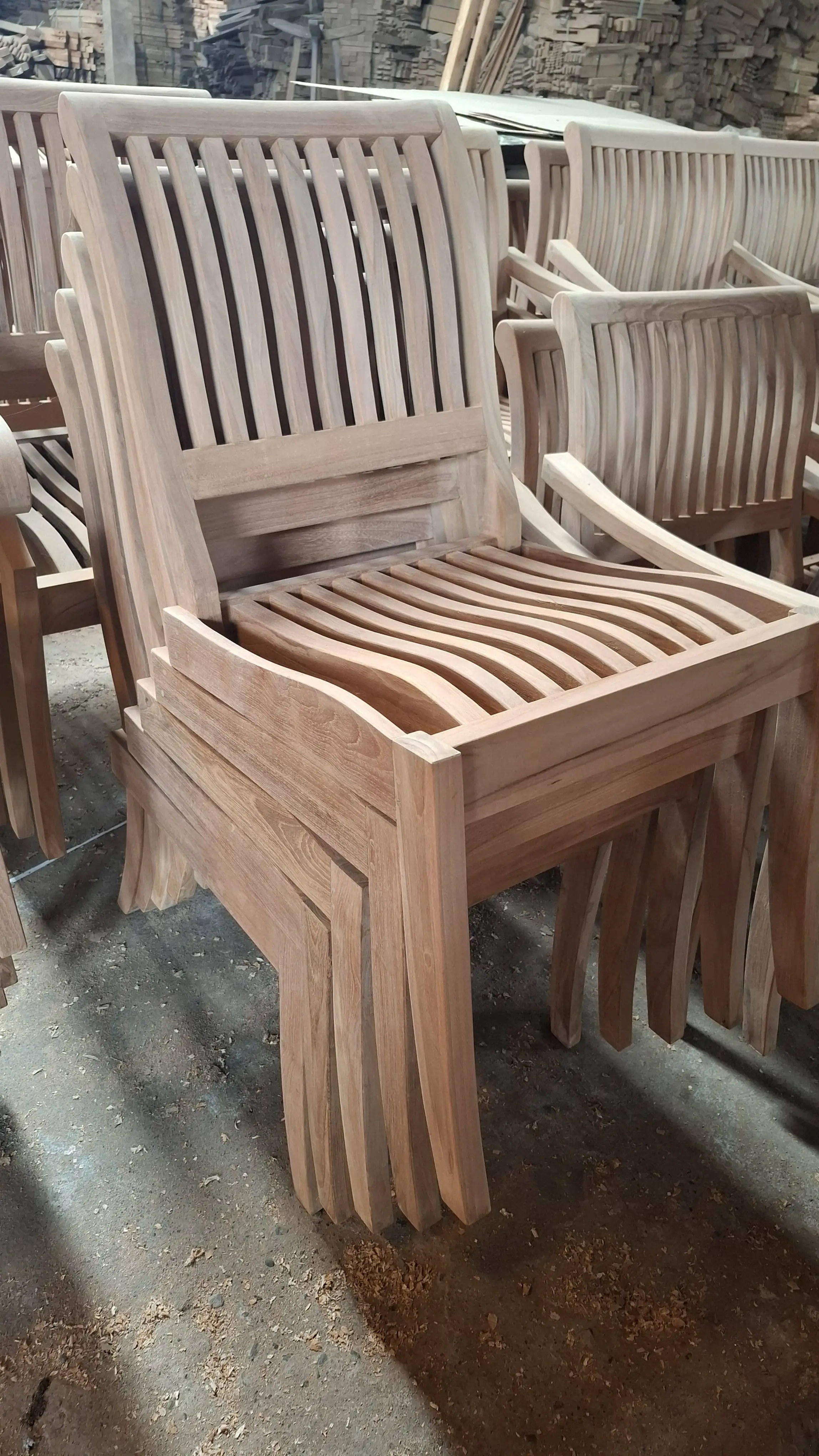 Teakwood Stacking Charm armless