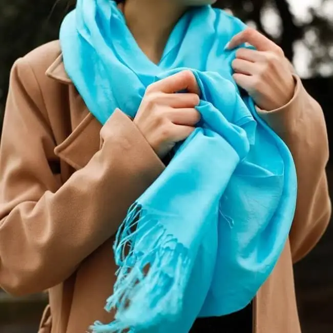 Scarf simple Blue
