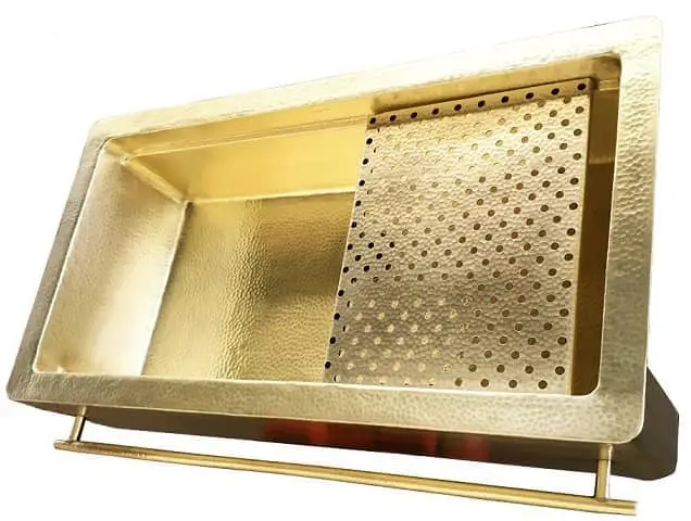 Hammered Brass Sink