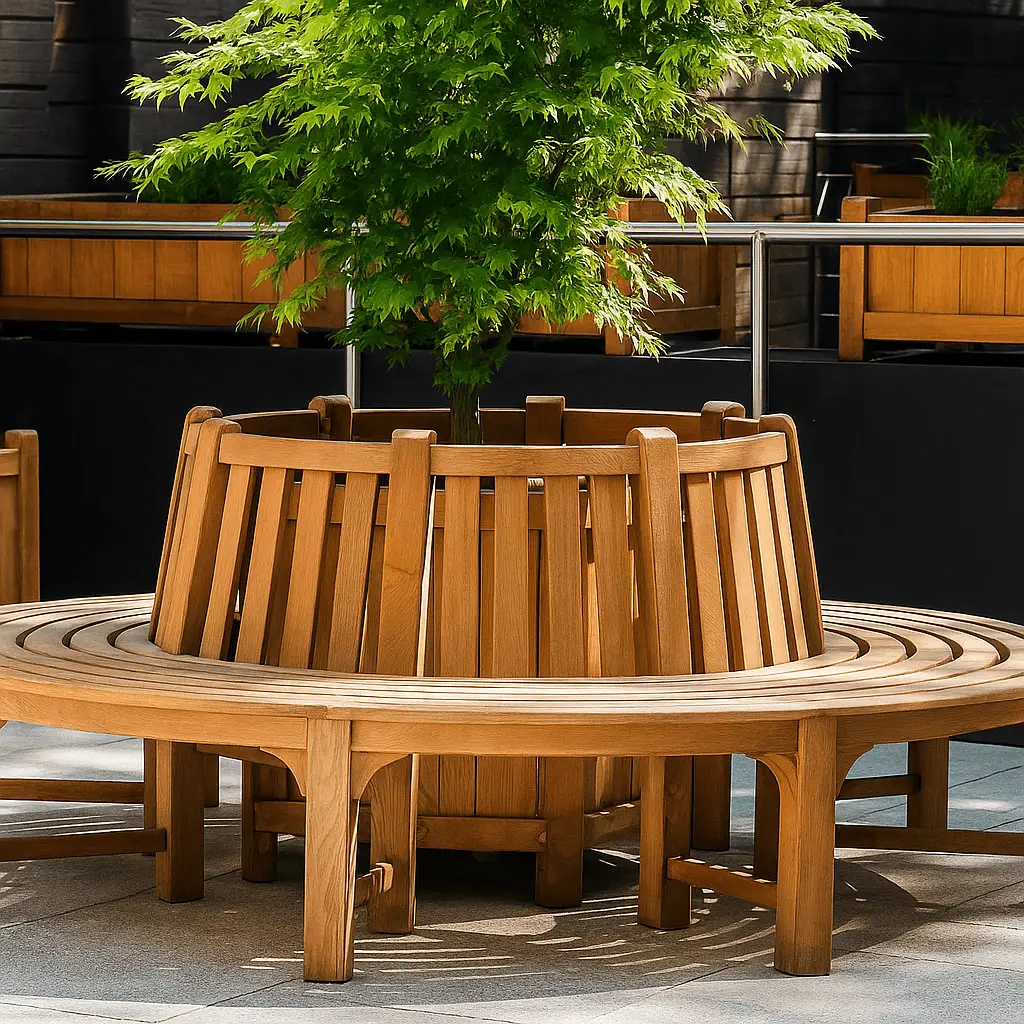 Round Tree Bench