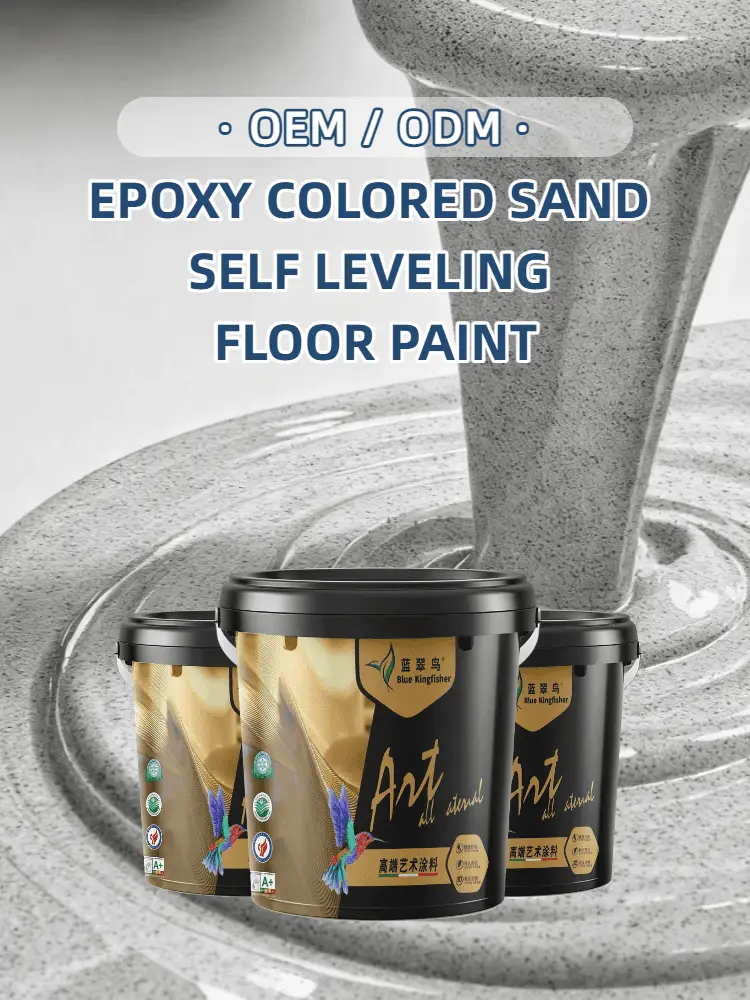 Blue Kingfisher epoxy floor paint