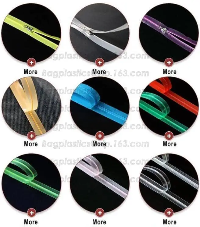 RUBBER ZIPPER, PLASTIC SLIDER, EASY TEAR ZIPPER, PRESS LOC ZIPPER, FLANGE ZIPPER, VACUUM ZIPPER, YKK
