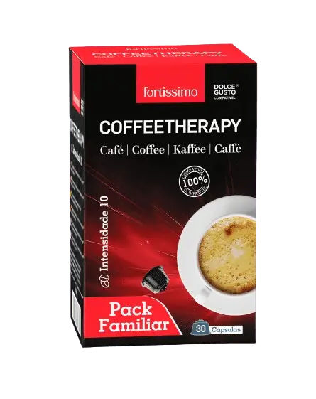 CoffeeTherapy "Fortissimo" CX 30 Pack Familiar (Cápsulas compatíveis com Dolce Gusto®)