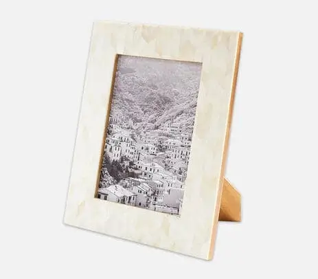 Photo frame bone inlay