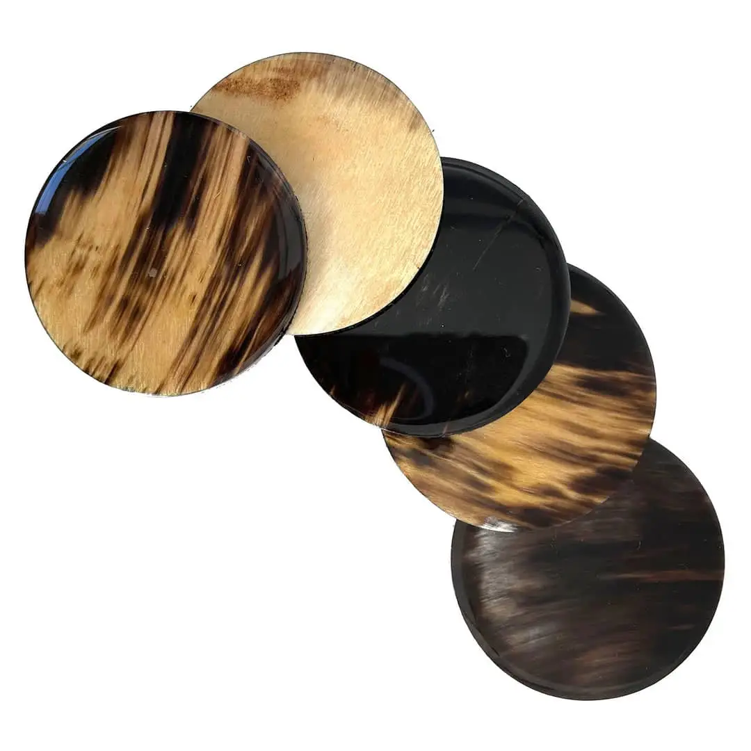 Handicrafts natural HORN coaster