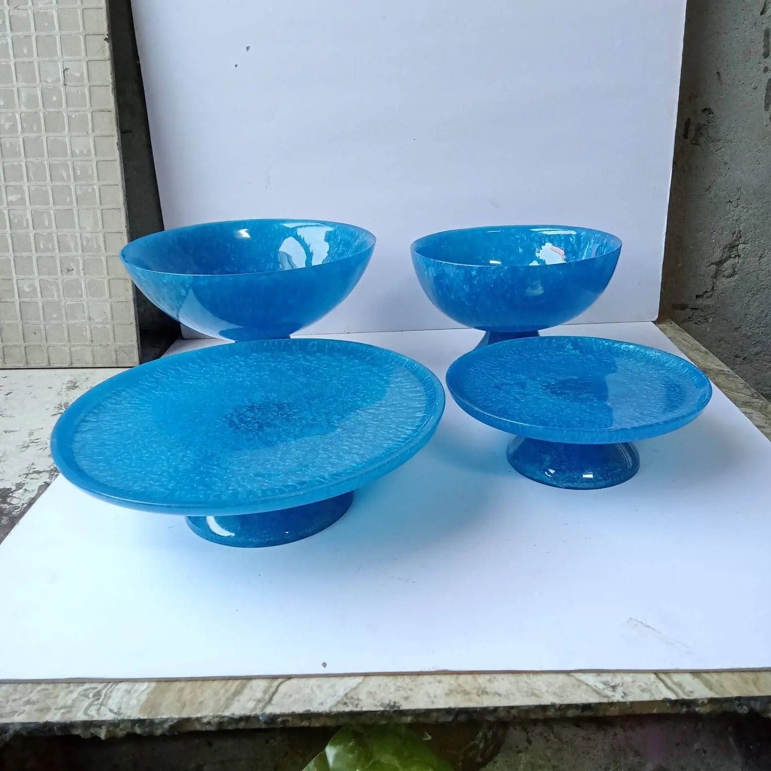 Resin Plates And Bowl