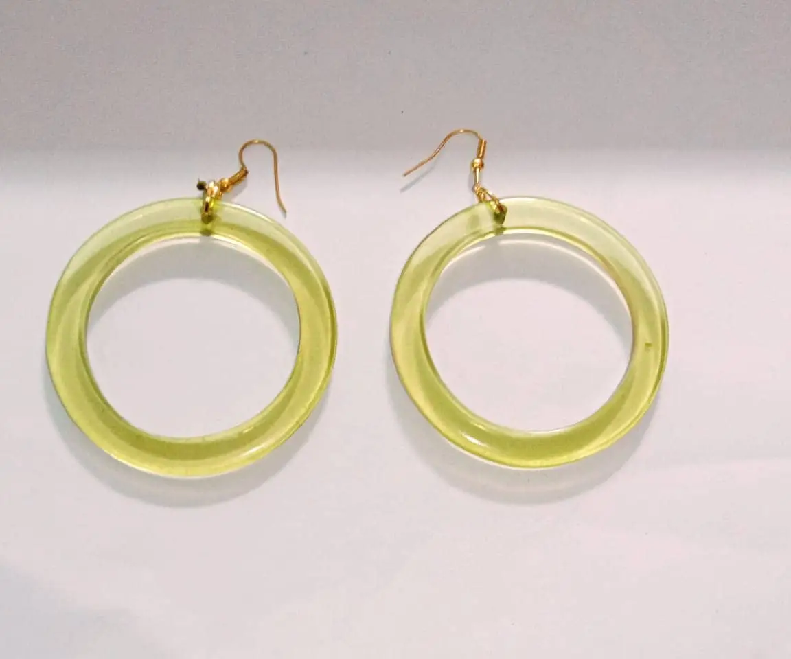 Earrings jewellery resin